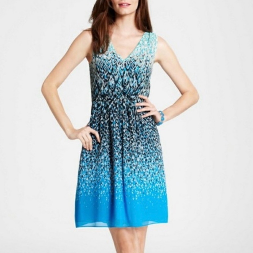ANN TAYLOR 🩵 Animal Print Dress